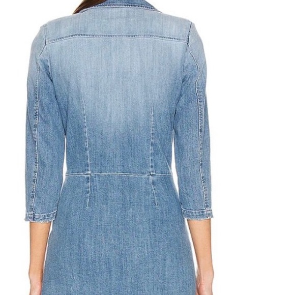 NWT retrofete Willa Mini Dress in Light Wash Denim Jean Long Sleeve XS extra sma - Picture 7 of 10